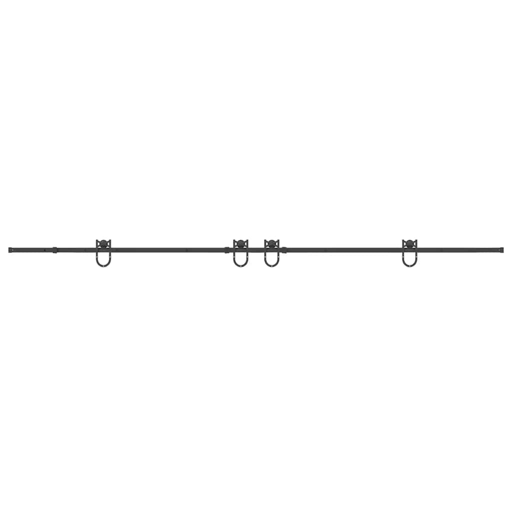 Liukuovi Hardware Kit 400 Cm Teräs Musta