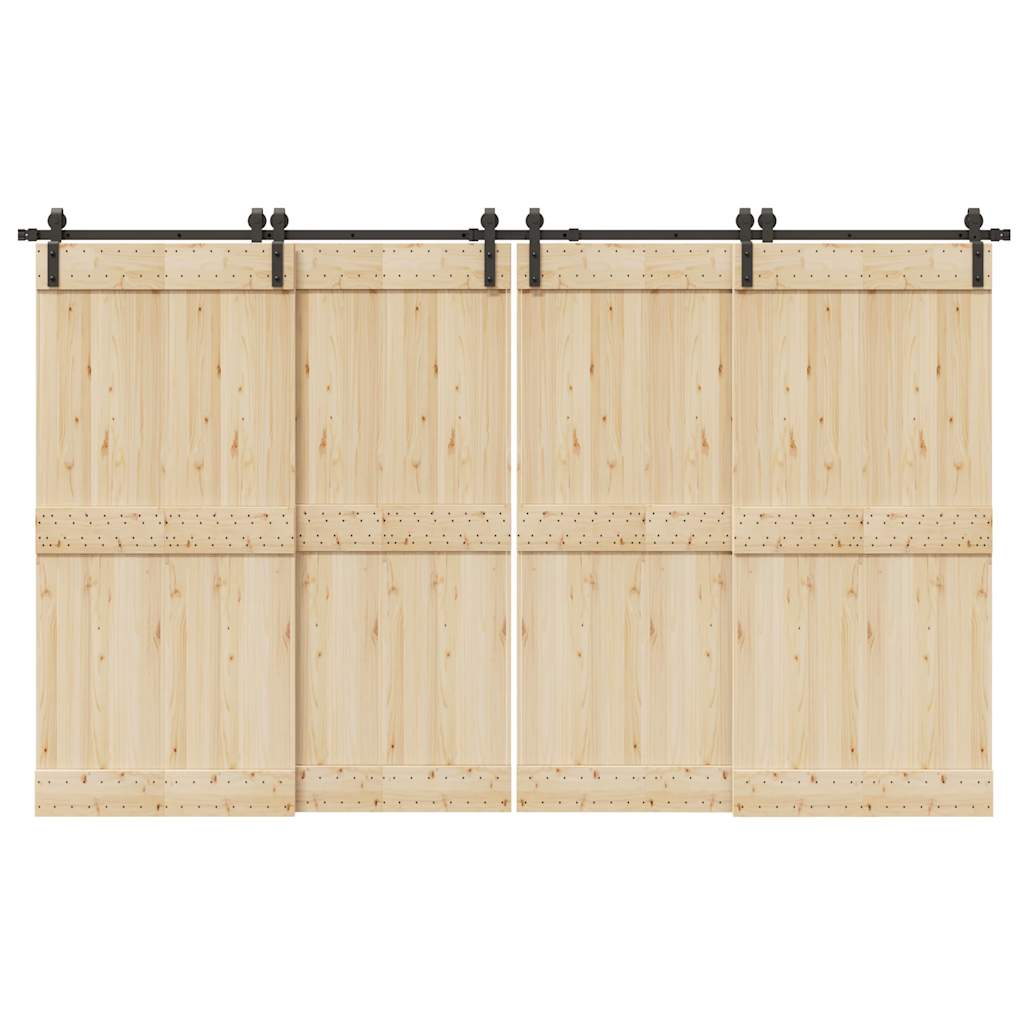 Liukuoven Asennussarja Teräs 366 Cm Musta
