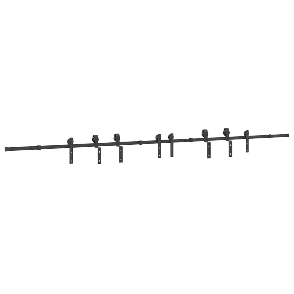 Liukuovi Hardware Kit 400 Cm Teräs Musta