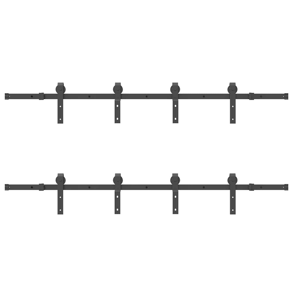 Liukuovi Hardware Kit 400 Cm Teräs Musta