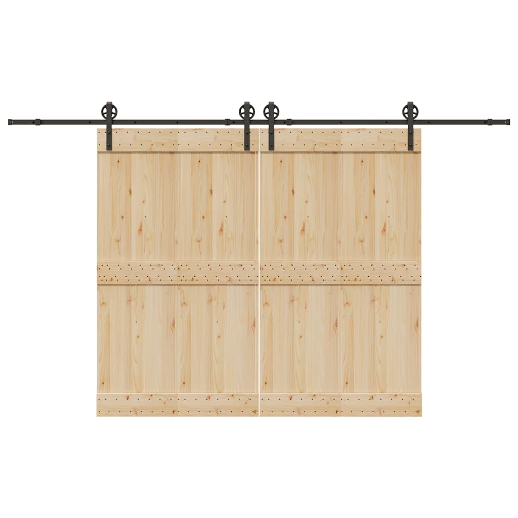 Liukuoven Asennussarja Teräs 366 Cm Musta