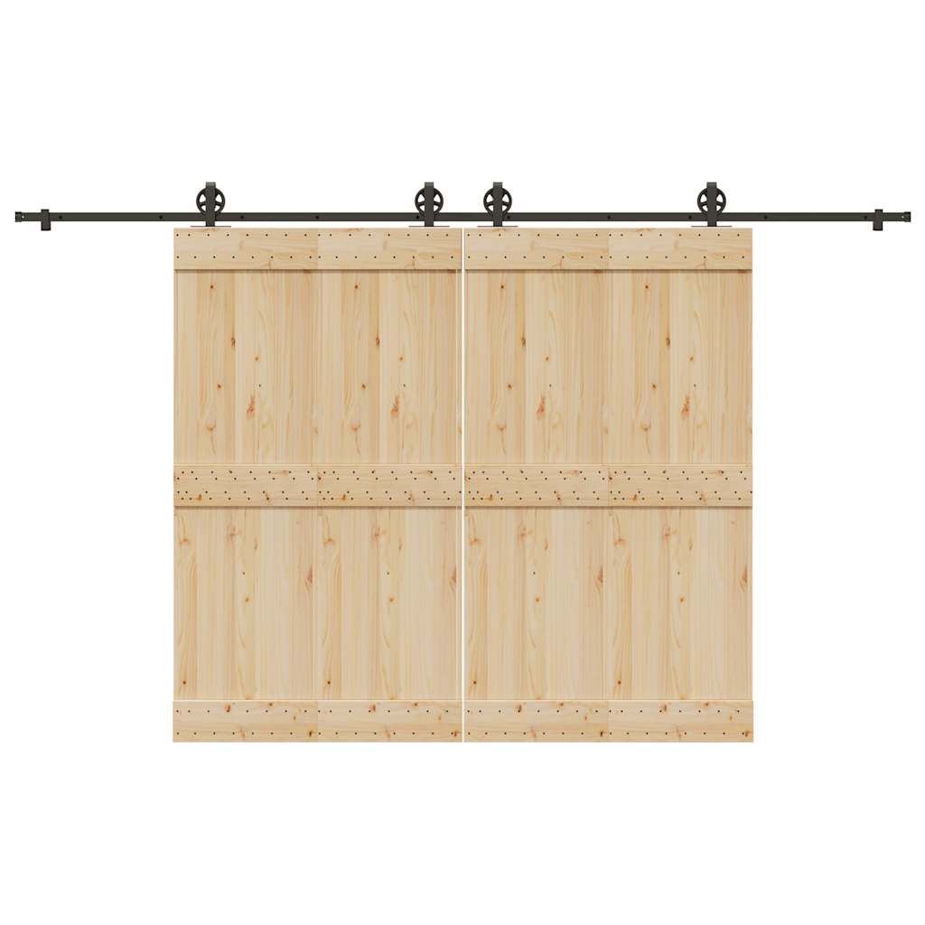 Liukuoven Asennussarja Teräs 366 Cm Musta