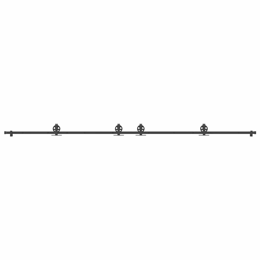 Liukuovi Hardware Kit 400 Cm Teräs Musta