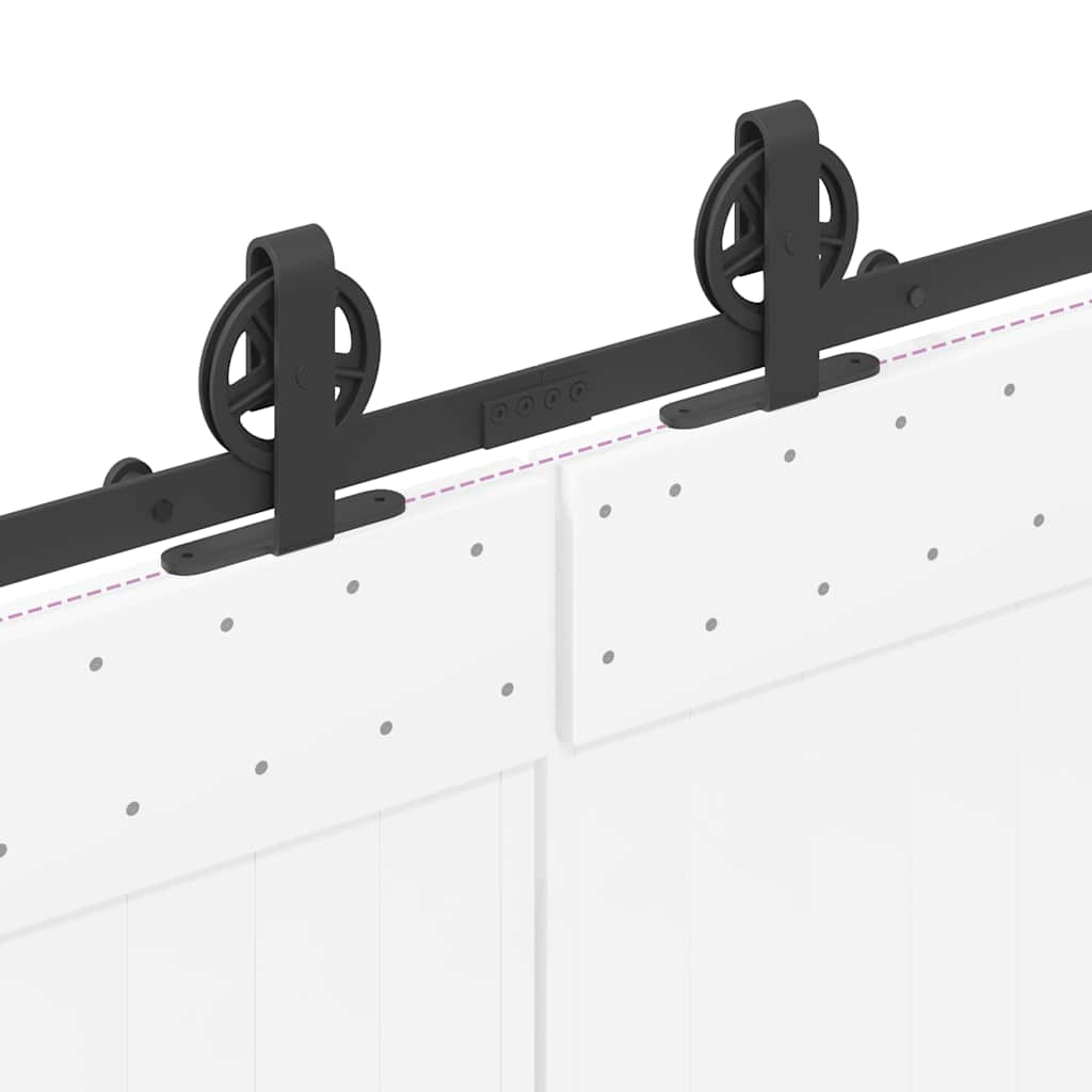 Liukuovi Hardware Kit 400 Cm Teräs Musta