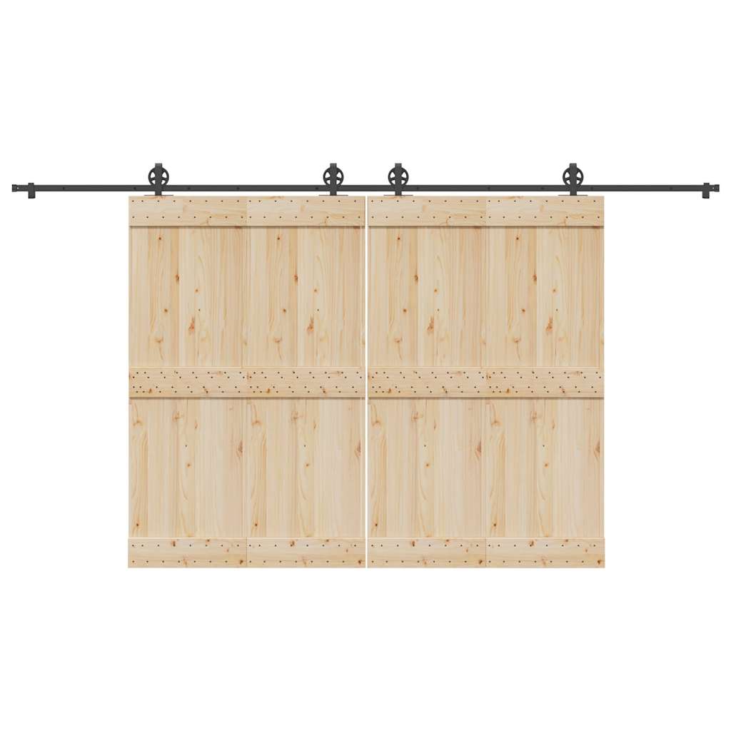Liukuovi Hardware Kit 400 Cm Teräs Musta