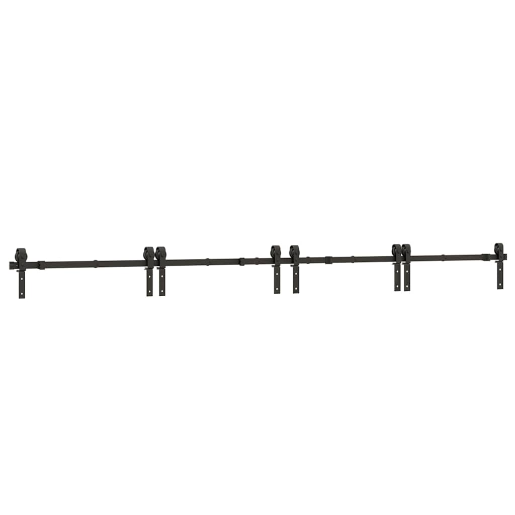 Liukuoven Asennussarja Teräs 366 Cm Musta