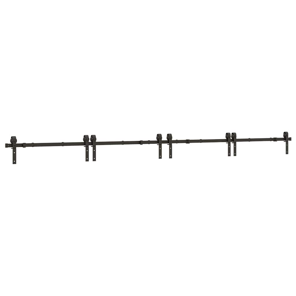 Liukuovi Hardware Kit 400 Cm Teräs Musta