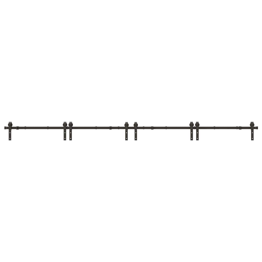 Liukuovi Hardware Kit 400 Cm Teräs Musta