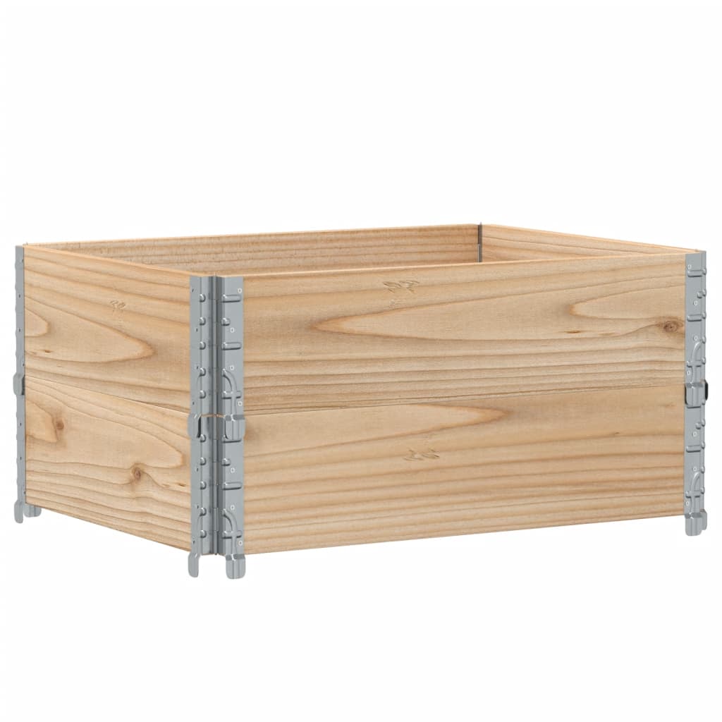 Kuormalavan Reunukset 2 Kpl 80X60 Cm Täysi Mänty