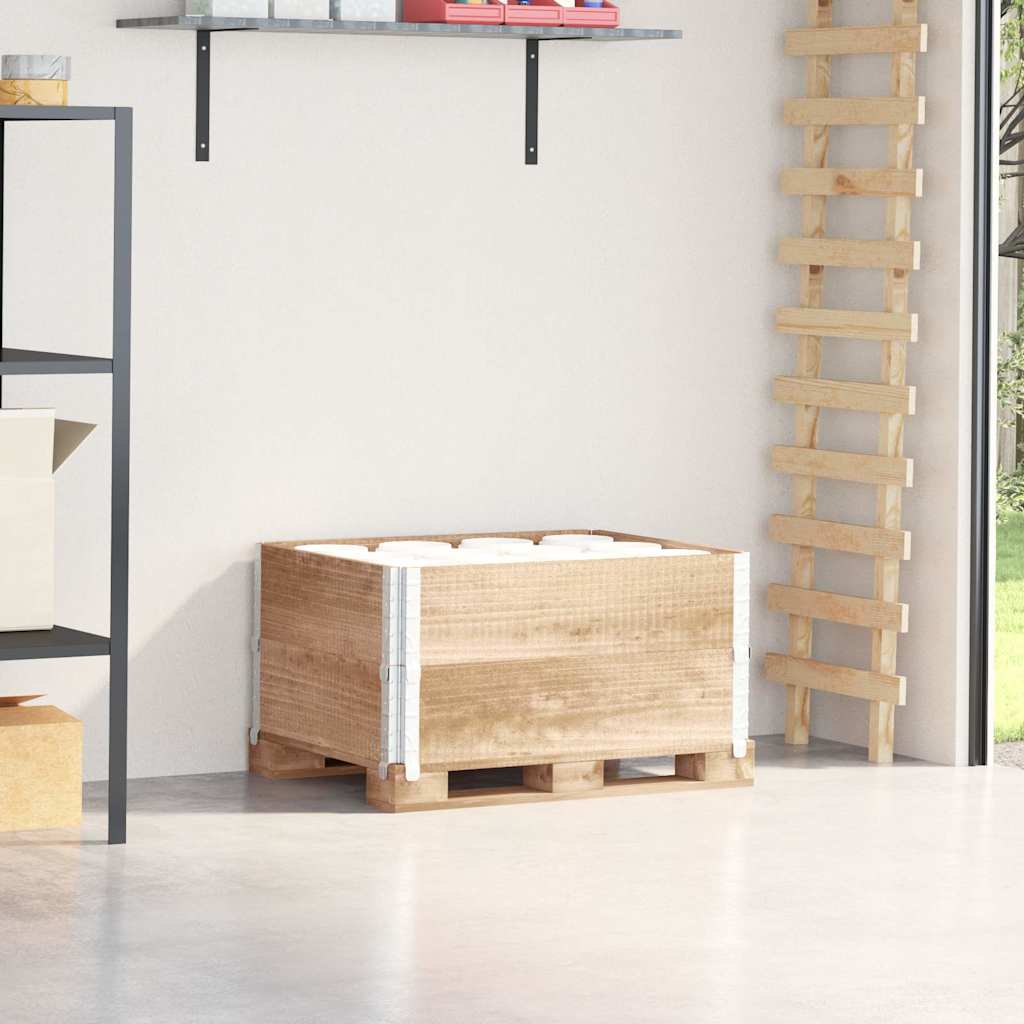 Kuormalavan Reunukset 2 Kpl 80X60 Cm Täysi Mänty