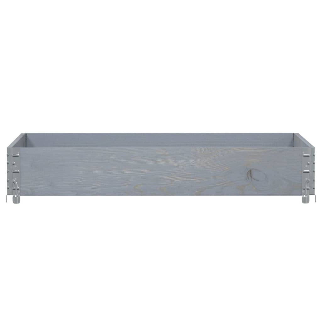 Kuormalavan Reunus Harmaa 120X80 Cm Täysi Mänty