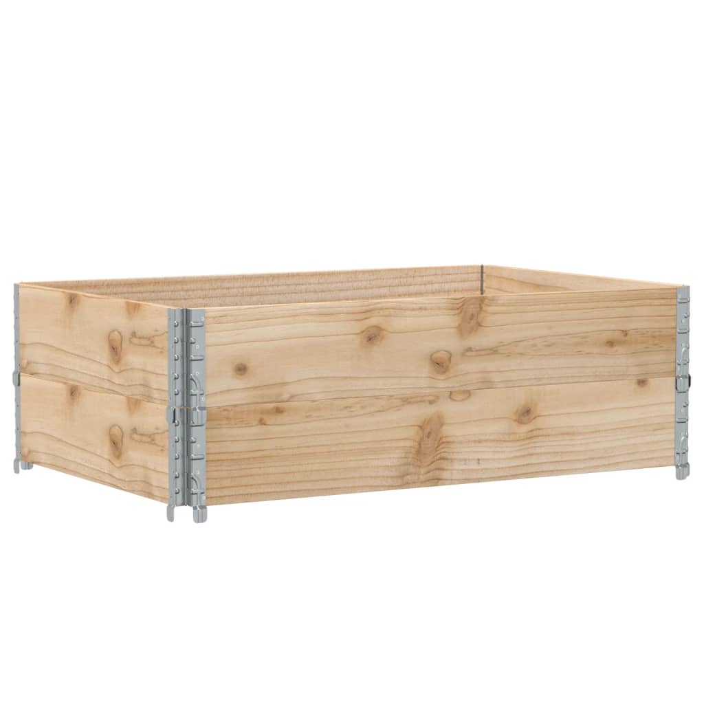 Kuormalavan Reunukset 2 Kpl 120X80 Cm Täysi Mänty