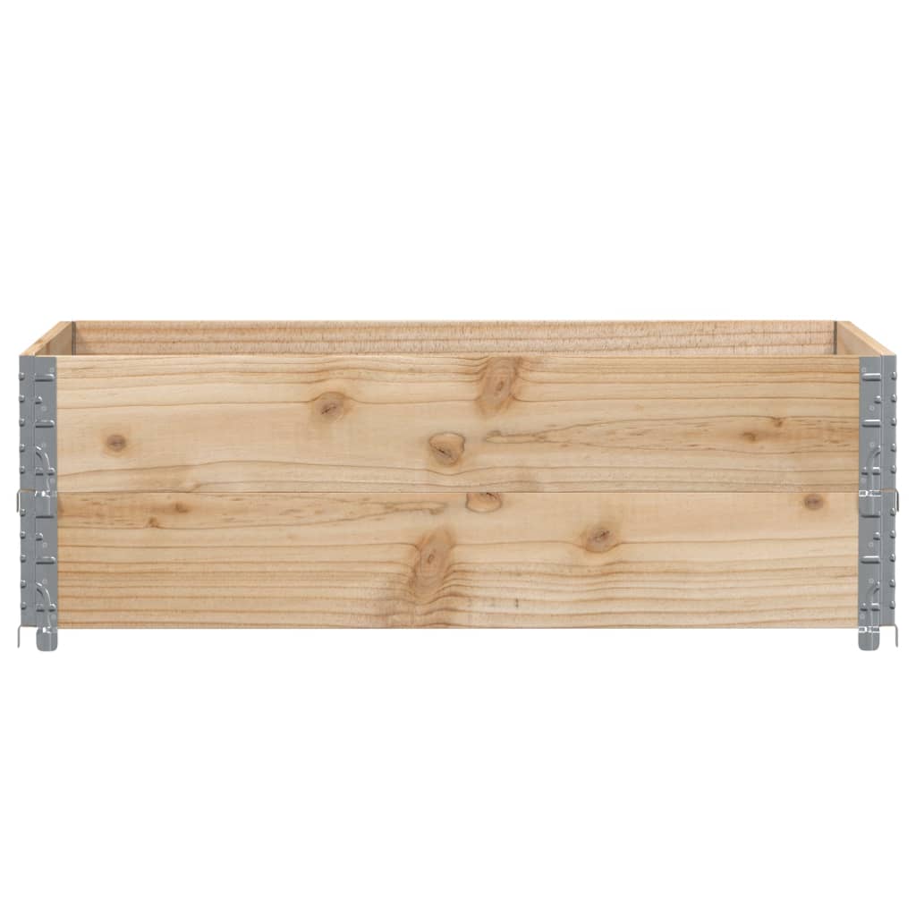 Kuormalavan Reunukset 2 Kpl 120X80 Cm Täysi Mänty