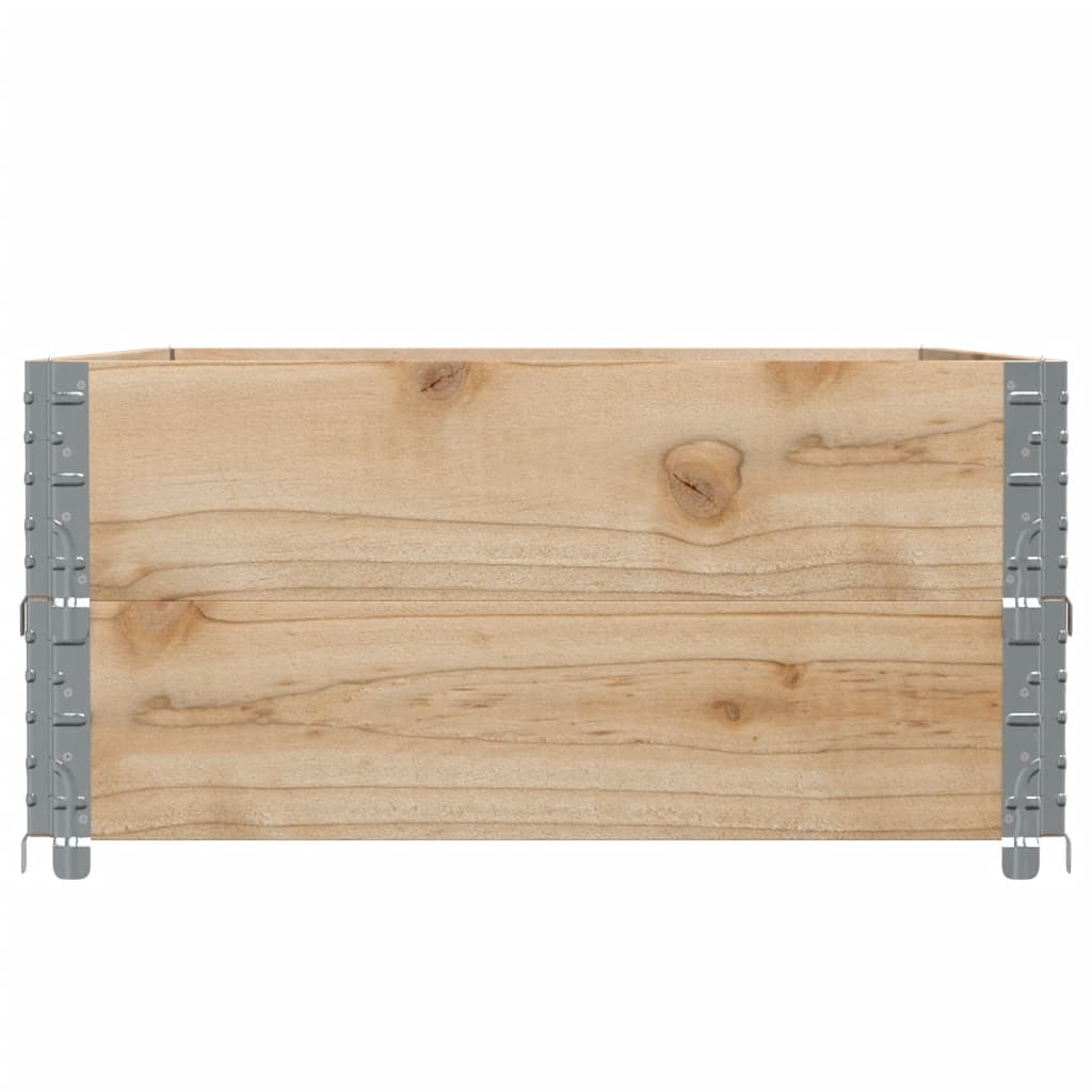 Kuormalavan Reunukset 2 Kpl 120X80 Cm Täysi Mänty
