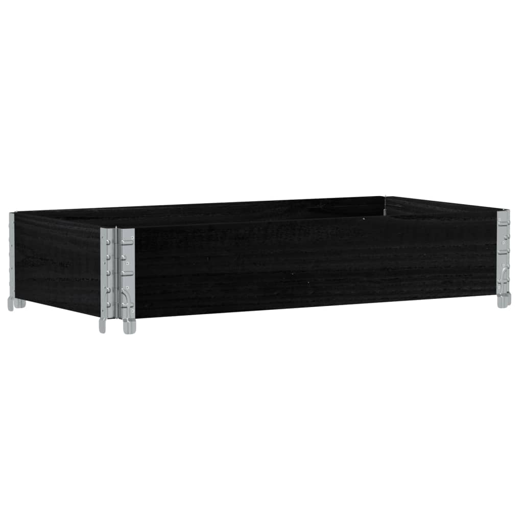 Kuormalavan Reunus Musta 100X50 Cm Täysi Mänty