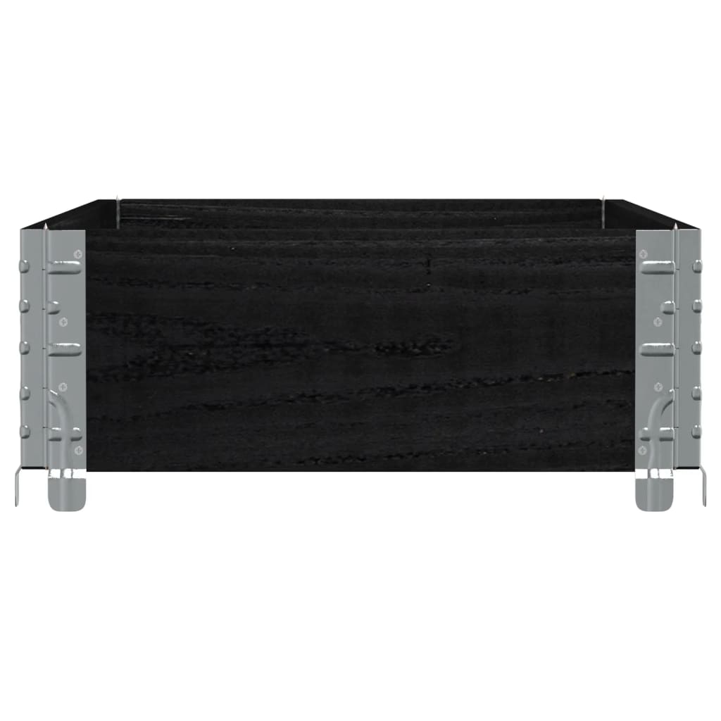Kuormalavan Reunus Musta 100X50 Cm Täysi Mänty