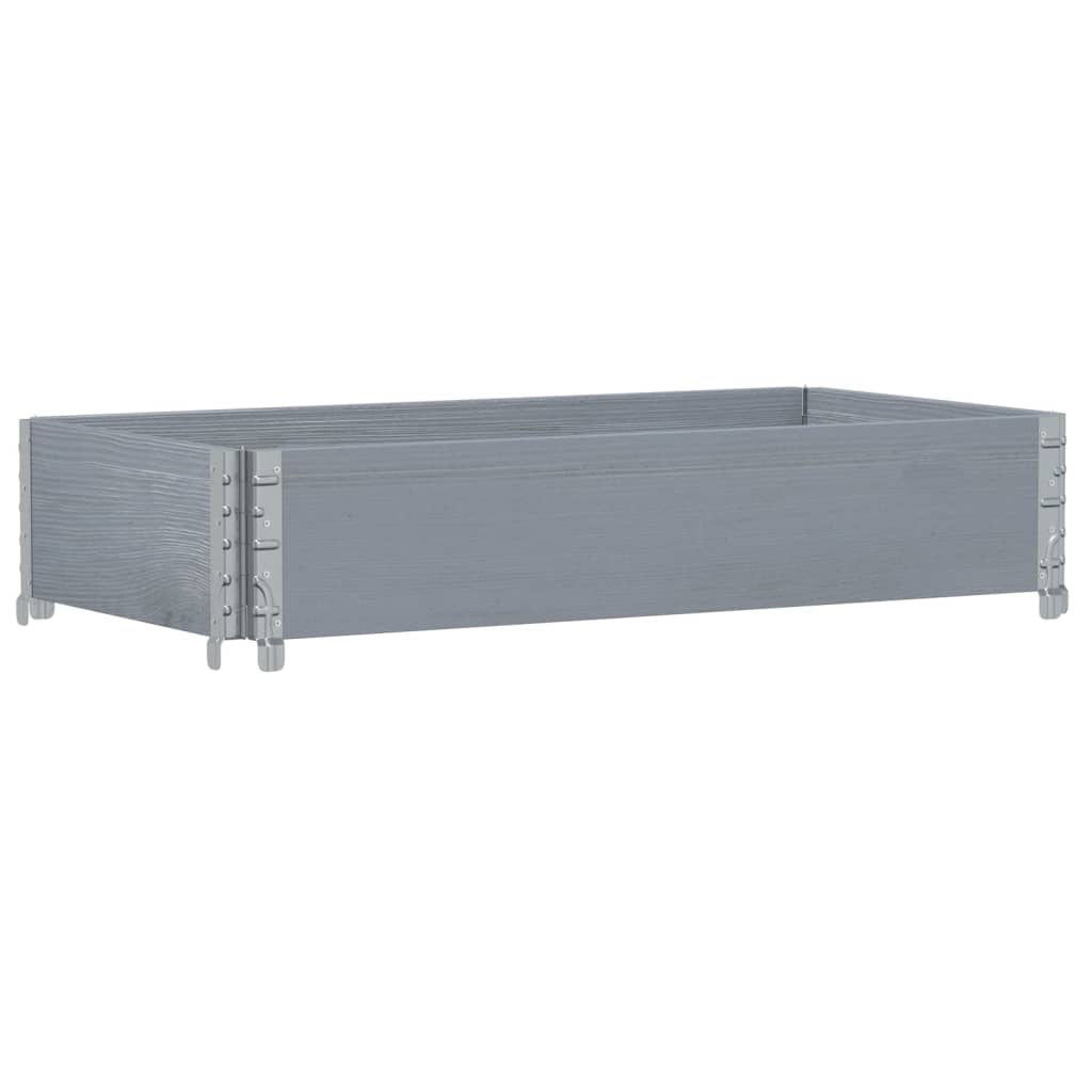 Kuormalavan Reunus Harmaa 100X50 Cm Täysi Mänty
