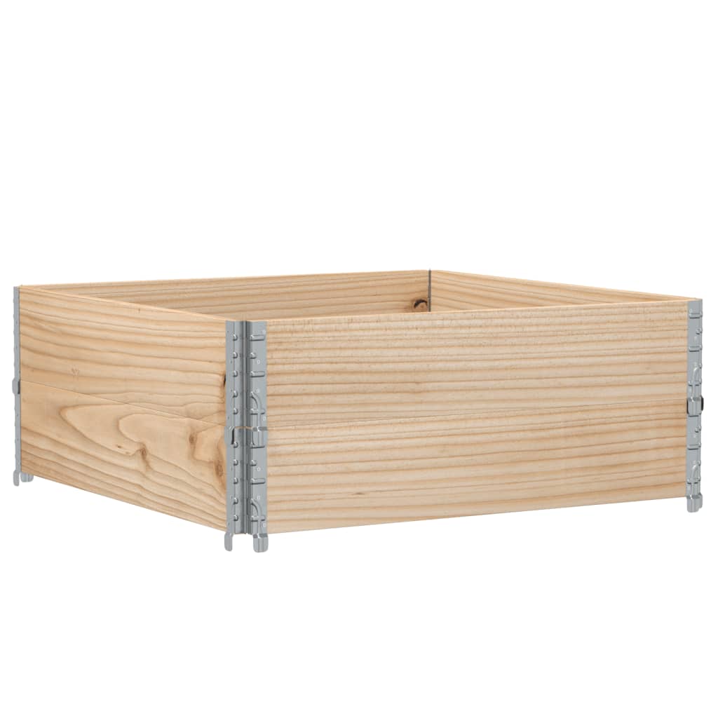 Kuormalavan Reunukset 2 Kpl 100X100 Cm Täysi Mänty
