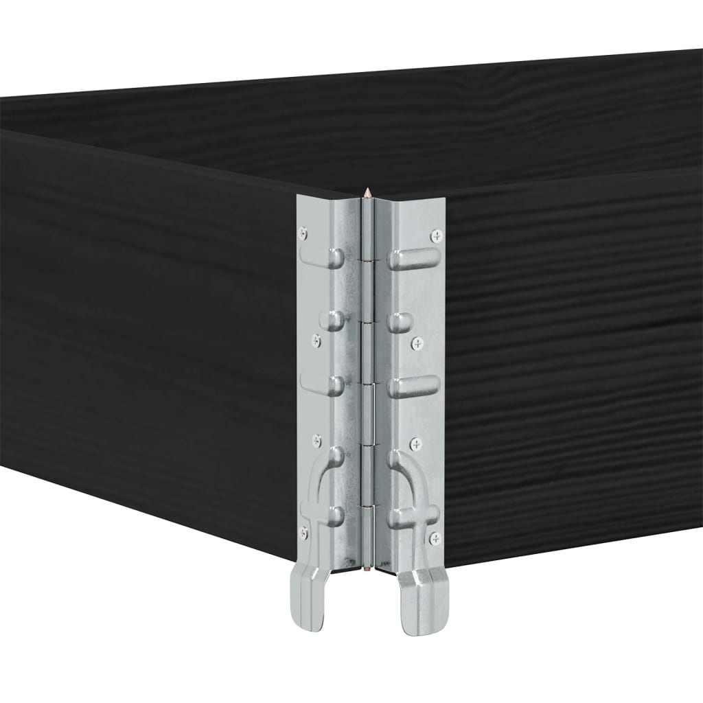 Kuormalavan Reunus Musta 150X50 Cm Täysi Mänty