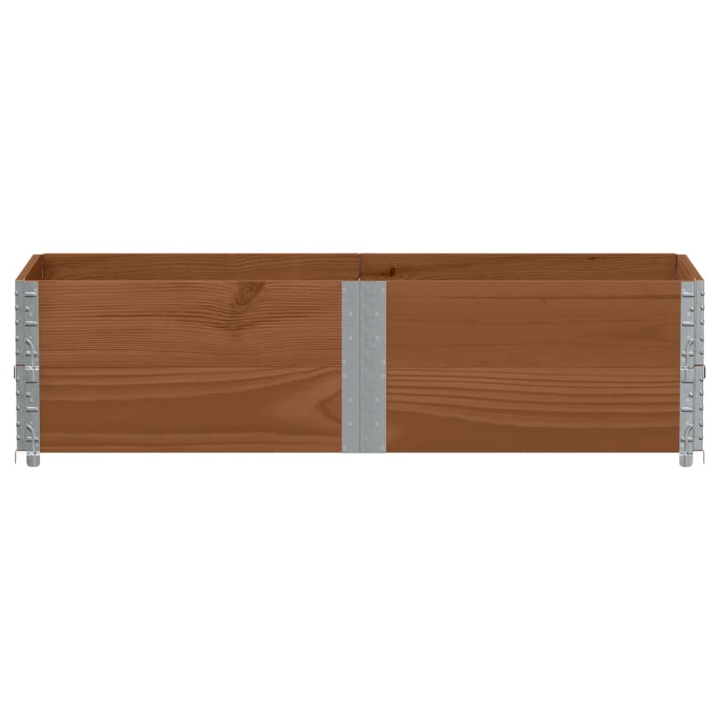 Kuormalavan Reunukset 2 Kpl Ruskea 150X50 Cm Täysi Mänty