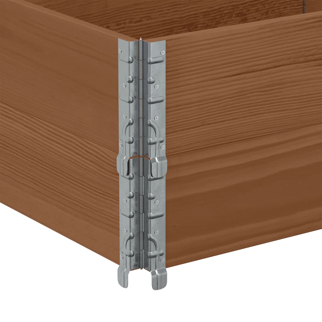 Kuormalavan Reunukset 2 Kpl Ruskea 150X50 Cm Täysi Mänty