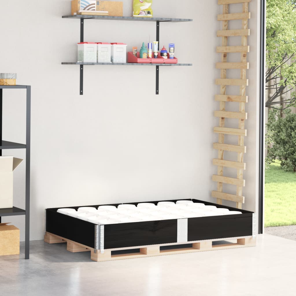 Kuormalavan Reunus Musta 150X100 Cm Täysi Mänty