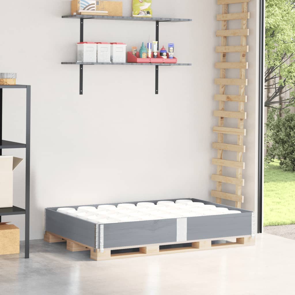 Kuormalavan Reunus Harmaa 150X100 Cm Täysi Mänty