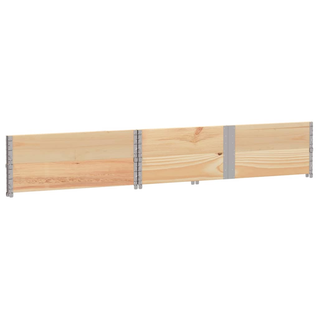 Kuormalavan Reunukset 2 Kpl 150X100 Cm Täysi Mänty