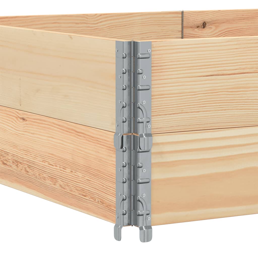 Kuormalavan Reunukset 2 Kpl 150X100 Cm Täysi Mänty