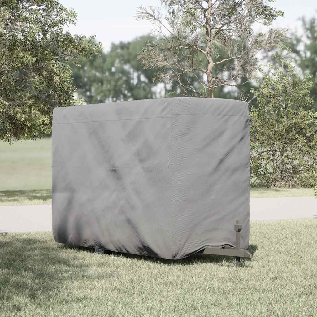 Hevoskärryn Suojapeite Harmaa 396X178X250 Cm Kuitukangas