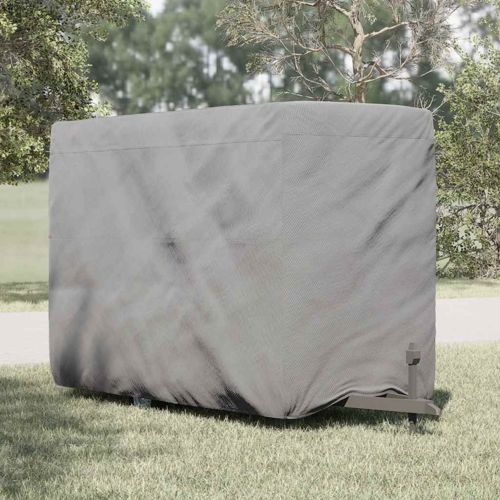 Hevoskärryn Suojapeite Harmaa 396X178X250 Cm Kuitukangas