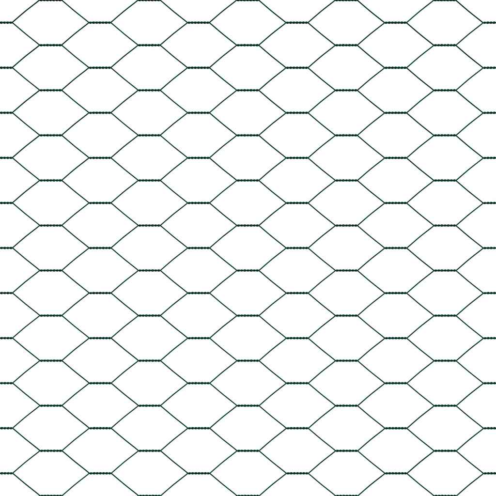 Kuusikulmainen Aidan Maapohjauskappale 25 X 1,5 M Vihreä Verkko