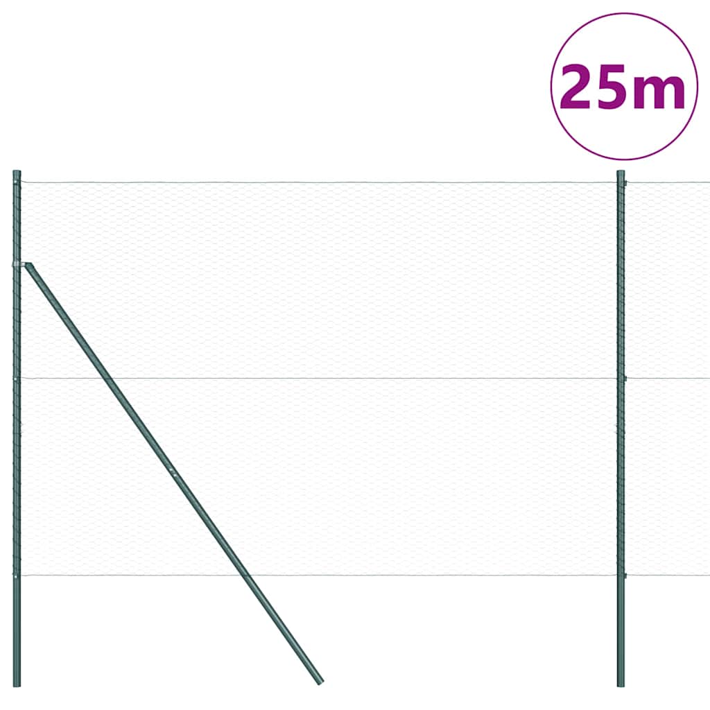 Kuusikulmainen Aidan Maapohjauskappale 25 X 1,5 M Vihreä Verkko