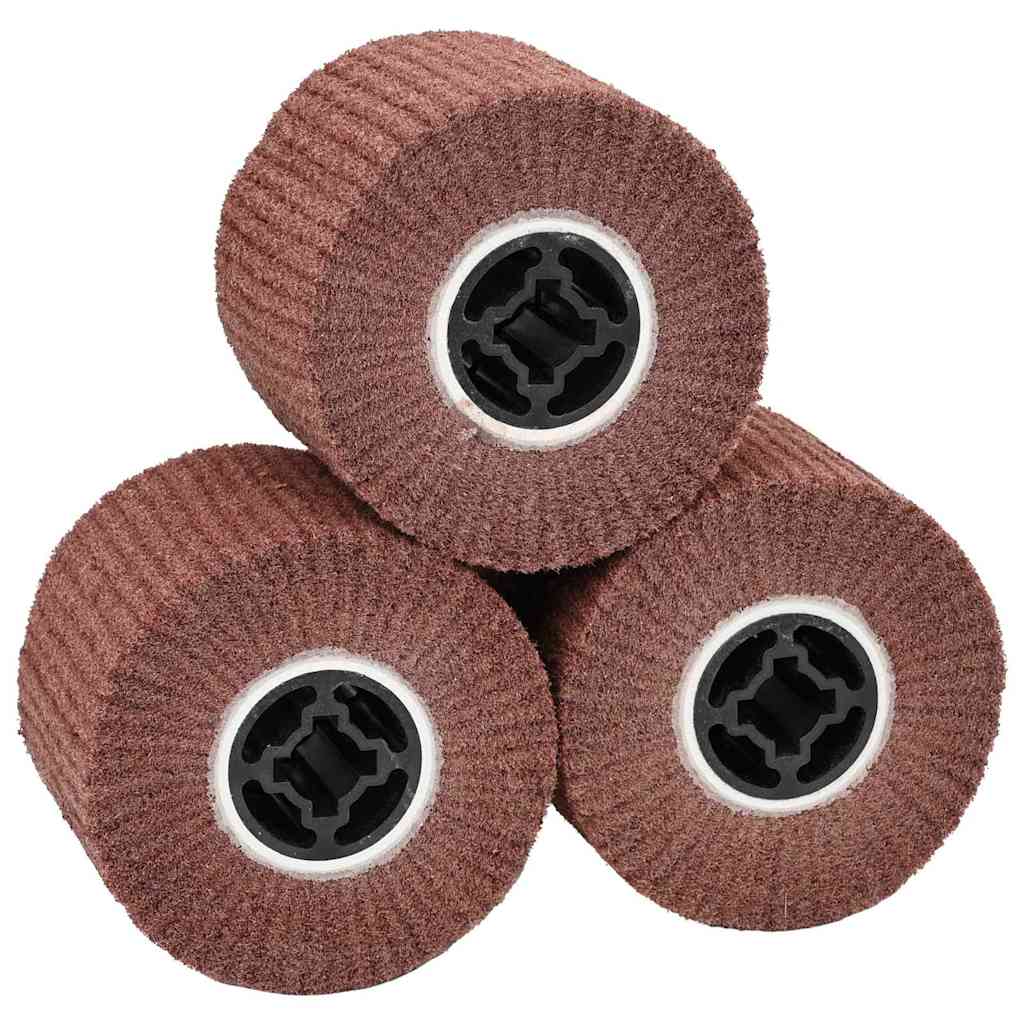 Hiontarullat 3 Pcs Ruskea 12 X 12 X 10 Cm Synteettinen Kuitu