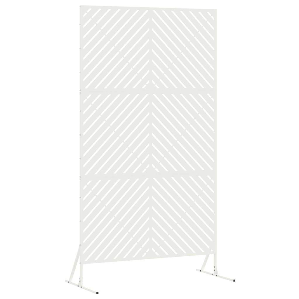 Yksityisyysnäyttö 100 X 50 X 180 Cm Teräs Valkoinen