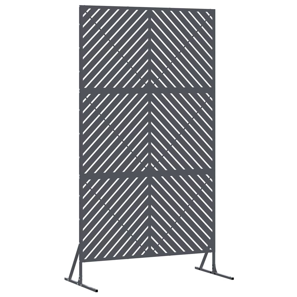 Yksityisyysnäyttö 100 X 50 X 180 Cm Teräs Antrasiitti