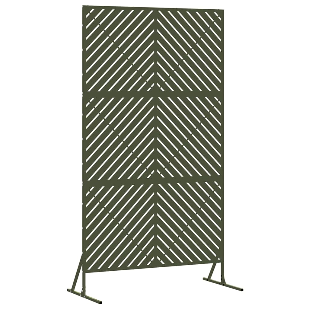 Yksityisyysnäyttö 100 X 50 X 180 Cm Teräs Oliivinvihreä