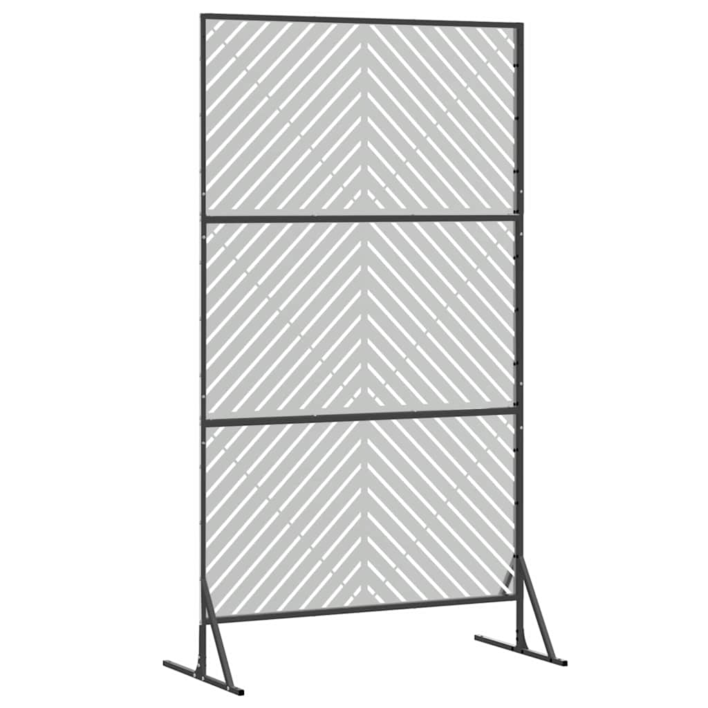 Yksityisyysnäyttö 100 X 50 X 180 Cm Galvanoitu Teräs Hopea