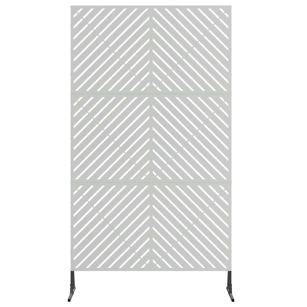 Yksityisyysnäyttö 100 X 50 X 180 Cm Galvanoitu Teräs Hopea