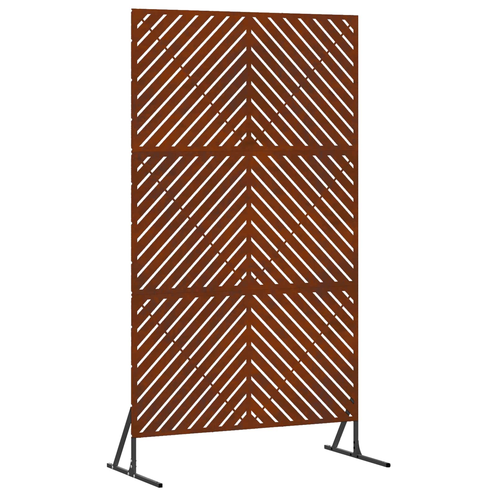 Yksityisyysnäyttö 100 X 50 X 180 Cm Säänkestävä Teräs