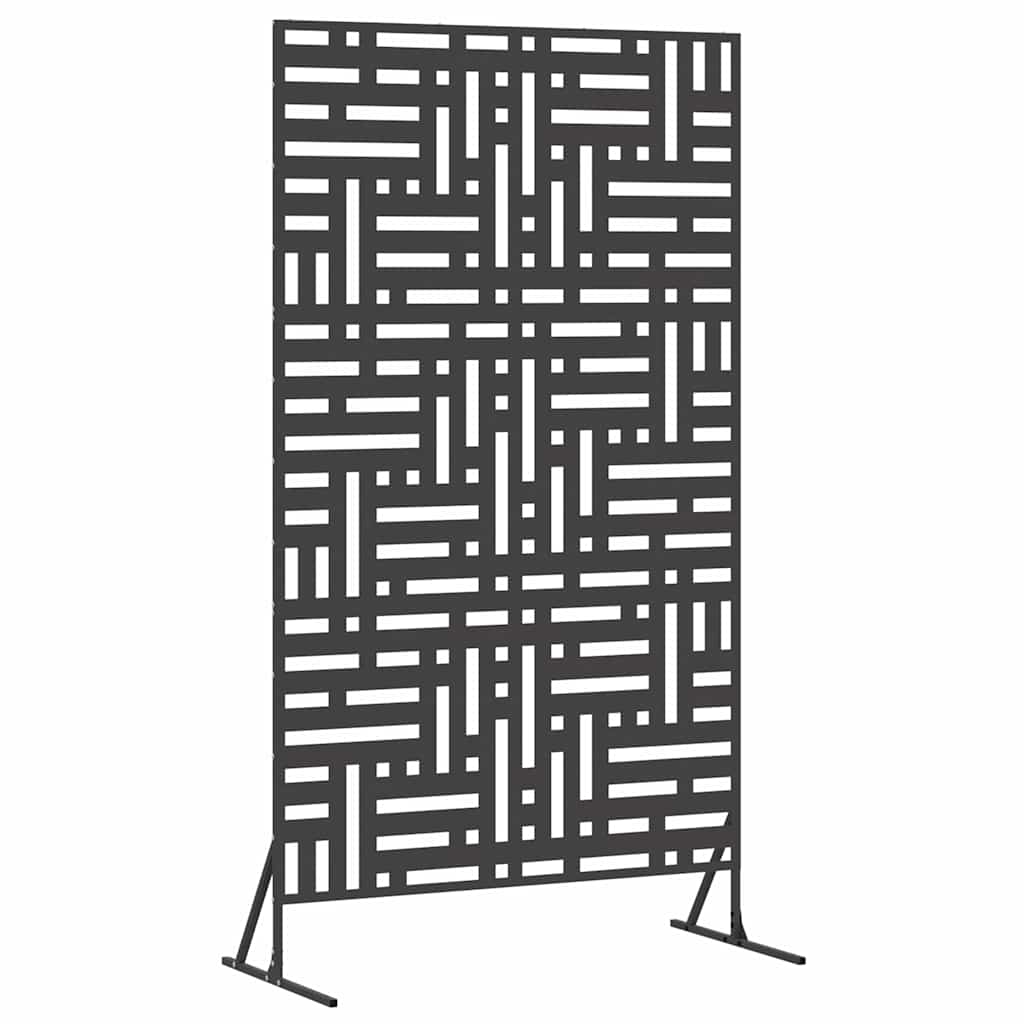 Yksityisyysnäyttö 100 X 50 X 180 Cm Teräs Musta