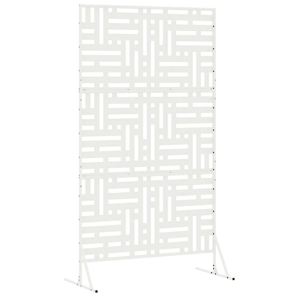 Yksityisyysnäyttö 100 X 50 X 180 Cm Teräs Valkoinen
