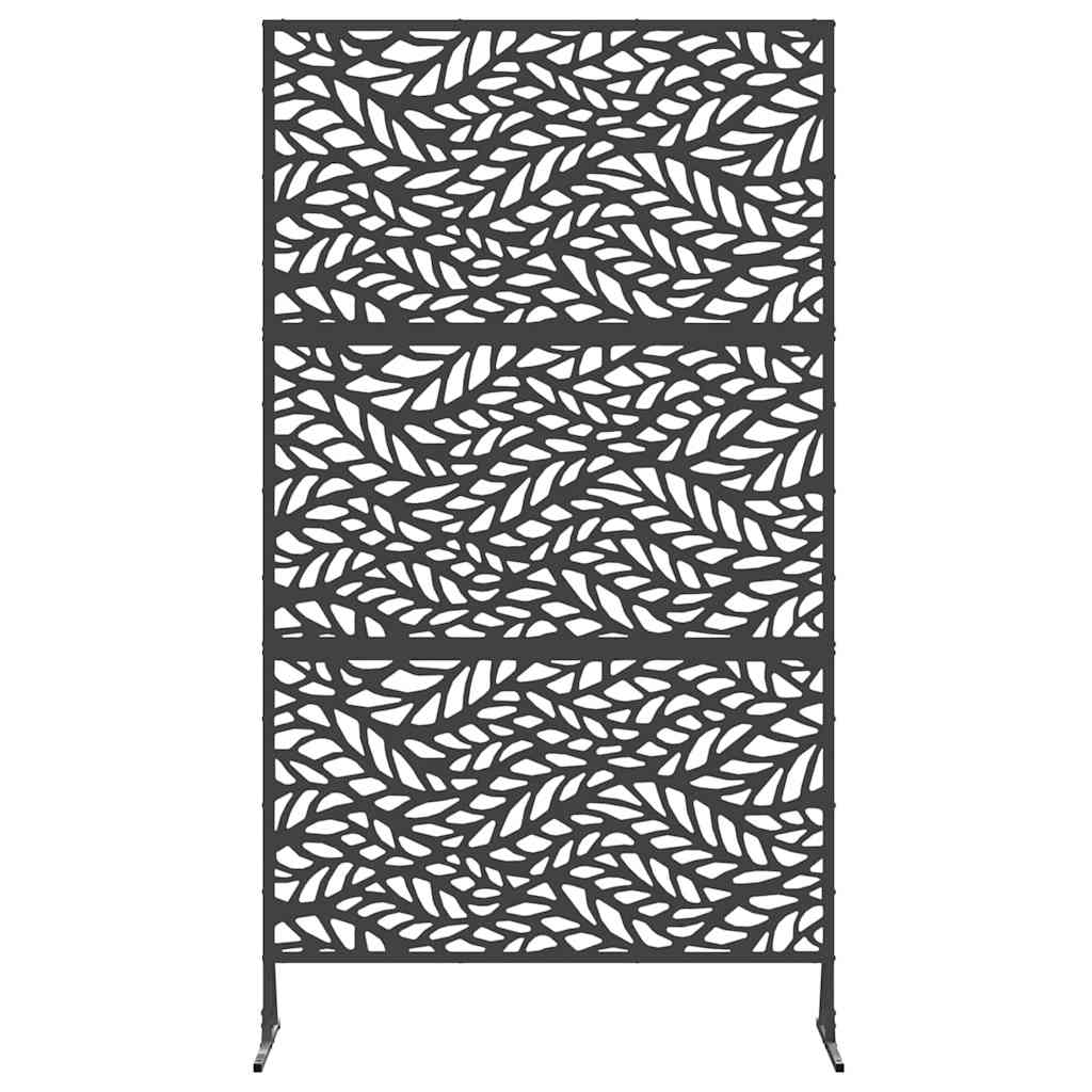 Yksityisyysnäyttö 100 X 50 X 180 Cm Teräs Musta