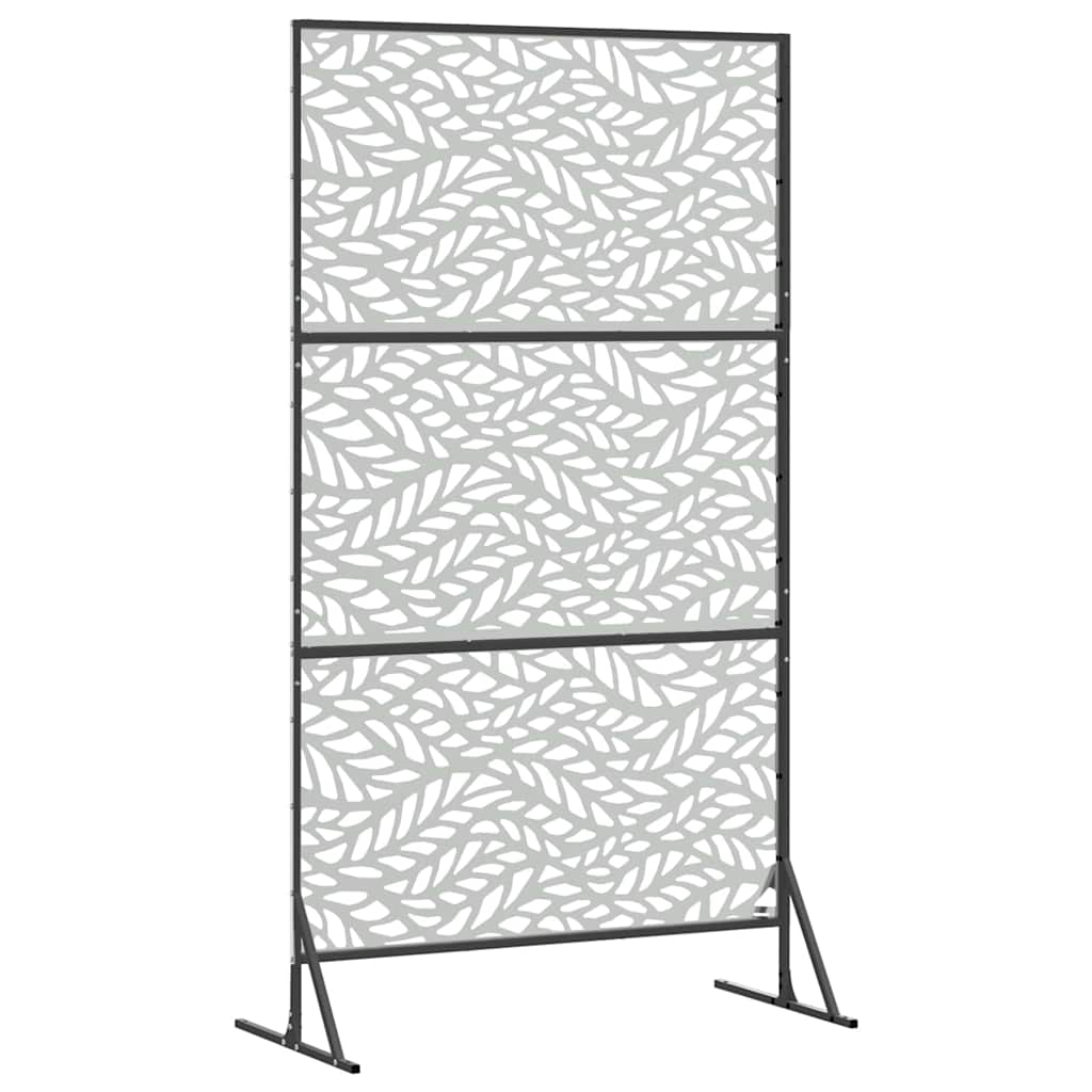 Yksityisyysnäyttö 100 X 50 X 180 Cm Galvanoitu Teräs Hopea