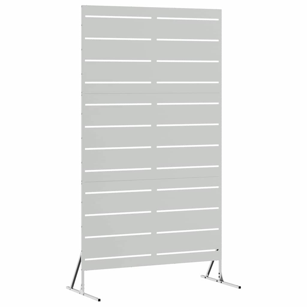 Yksityisyysnäyttö 100 X 50 X 180 Cm Galvanoitu Teräs Hopea
