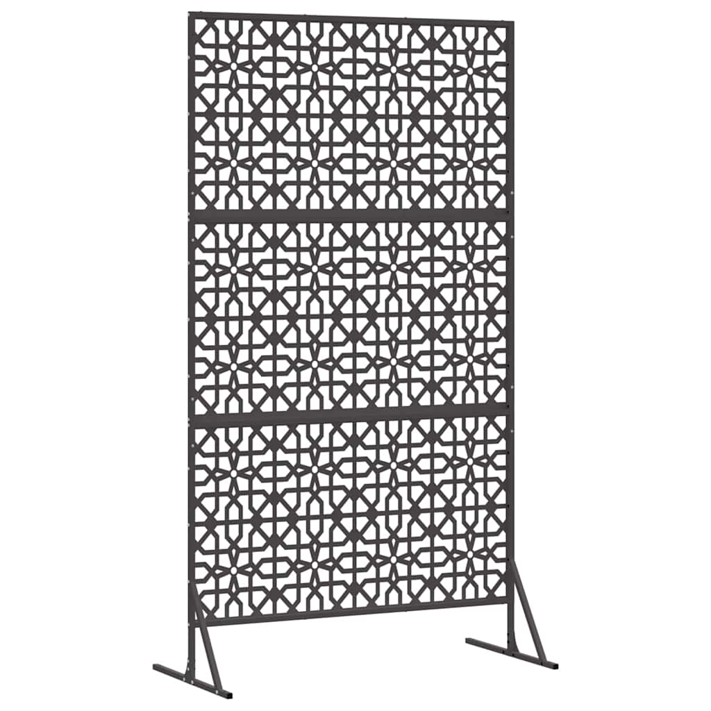 Yksityisyysnäyttö 100 X 50 X 180 Cm Teräs Musta