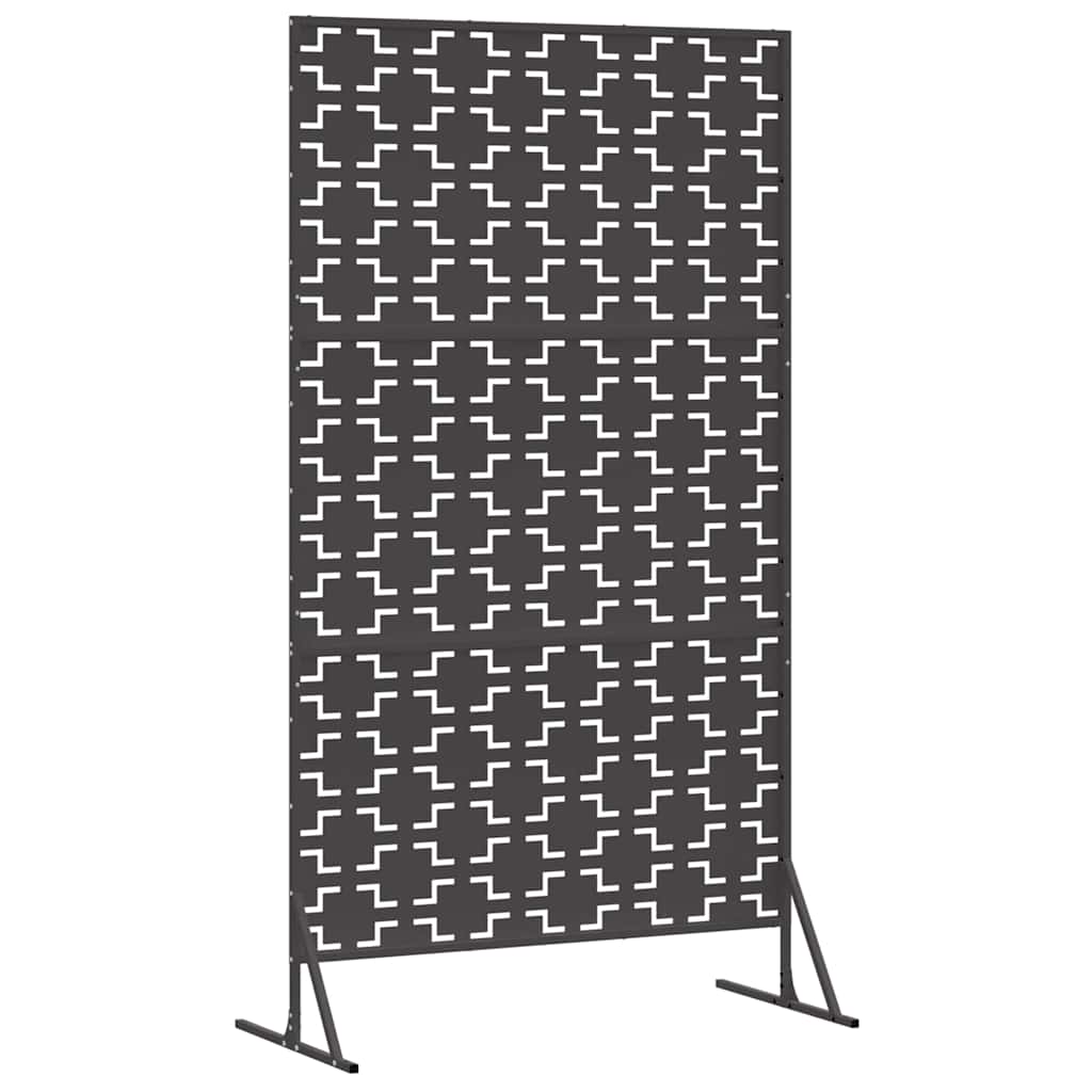 Yksityisyysnäyttö 100 X 50 X 180 Cm Teräs Musta
