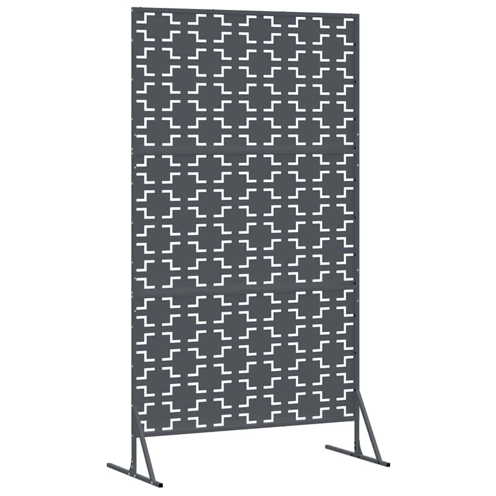 Yksityisyysnäyttö 100 X 50 X 180 Cm Teräs Antrasiitti