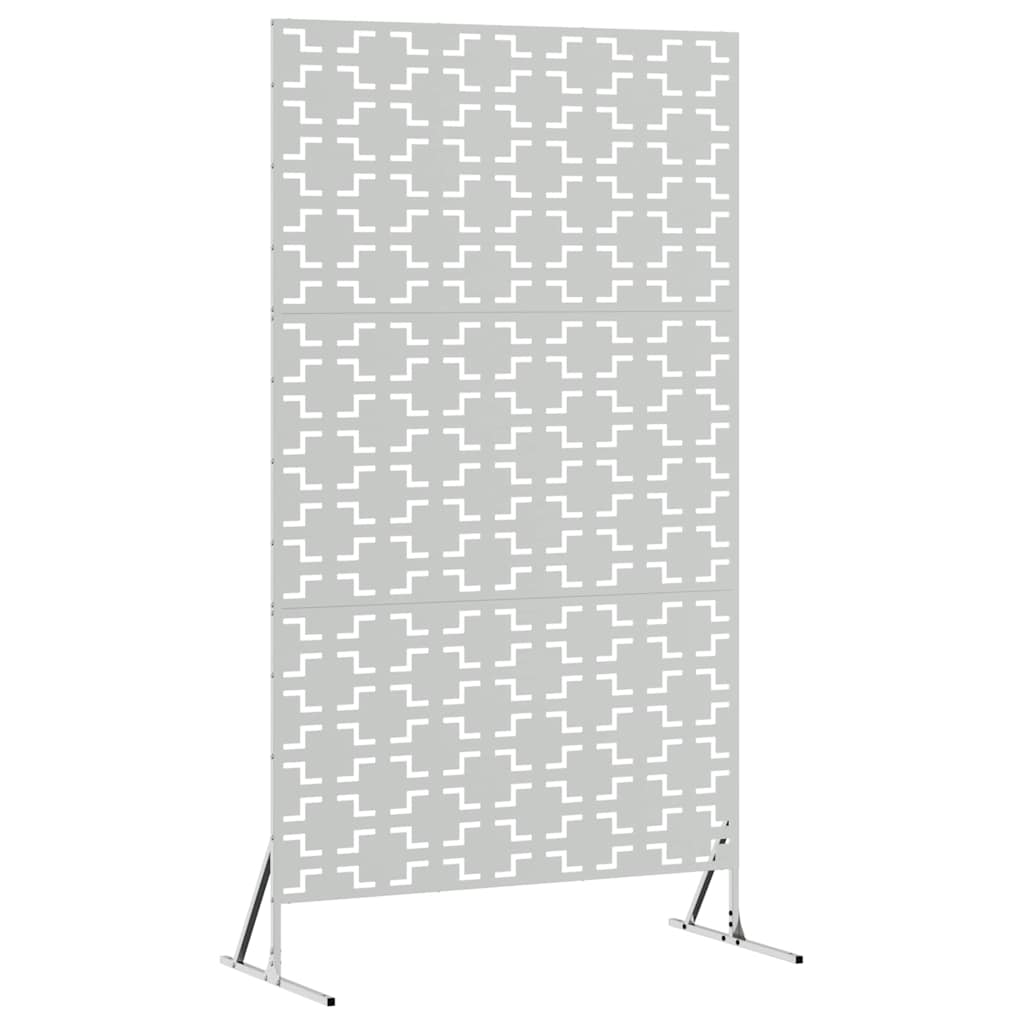 Yksityisyysnäyttö 100 X 50 X 180 Cm Galvanoitu Teräs Hopea