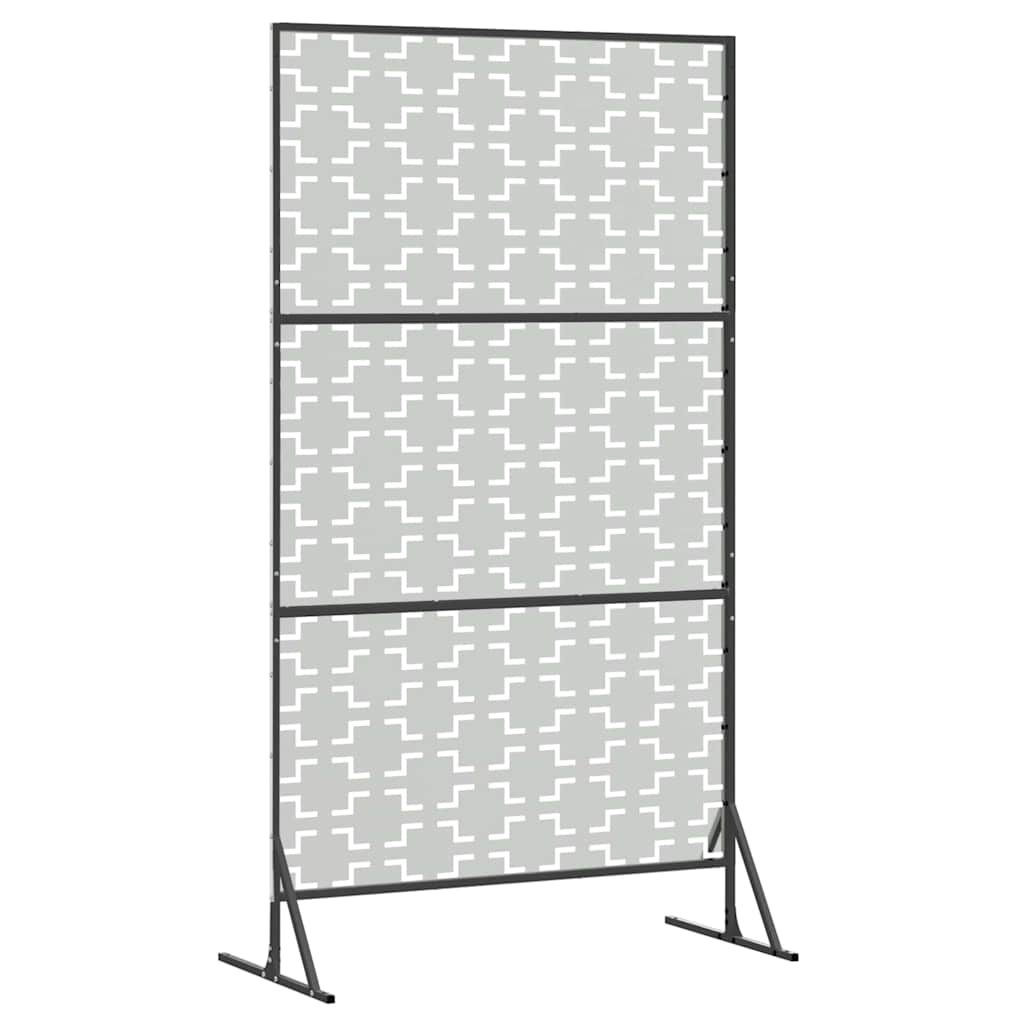 Yksityisyysnäyttö 100 X 50 X 180 Cm Galvanoitu Teräs Hopea